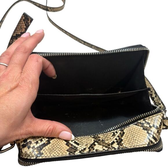 Nine West Faux Snakeskin Crossbody Bag - Picture 2 of 10